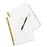 Write And Erase Big Tab Paper Dividers, 8-tab, White, Letter