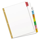 Write And Erase Big Tab Paper Dividers, 8-tab, Multicolor, Letter