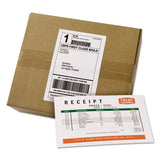 Shipping Labels With Paper Receipt Bulk Pack, Inkjet-laser Printers, 5.06 X 7.63, White, 100-box