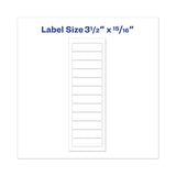 Dot Matrix Printer Mailing Labels, Pin-fed Printers, 0.94 X 3.5, White, 5,000-box