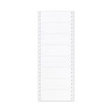 Dot Matrix Printer Mailing Labels, Pin-fed Printers, 1.44 X 4, White, 5,000-box