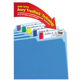 Extra-large Trueblock File Folder Labels With Sure Feed Technology, 0.94 X 3.44, White, 18-sheet, 25 Sheets-pack