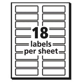 Extra-large Trueblock File Folder Labels With Sure Feed Technology, 0.94 X 3.44, White, 18-sheet, 25 Sheets-pack