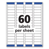 Easy Peel White Address Labels W- Sure Feed Technology, Laser Printers, 0.66 X 1.75, White, 60-sheet, 100 Sheets-pack