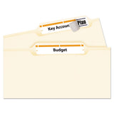 Permanent Trueblock File Folder Labels With Sure Feed Technology, 0.66 X 3.44, White, 30-sheet, 25 Sheets-pack