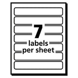 Removable File Folder Labels With Sure Feed Technology, 0.66 X 3.44, White, 7-sheet, 36 Sheets-pack