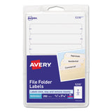 Removable File Folder Labels With Sure Feed Technology, 0.66 X 3.44, White, 7-sheet, 36 Sheets-pack