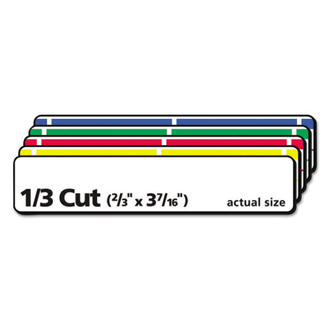 Permanent Trueblock File Folder Labels With Sure Feed Technology, 0.66 X 3.44, White, 30-sheet, 25 Sheets-pack