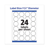 Permanent Laser Print-to-the-edge Id Labels W-surefeed, 1 2-3"dia, White, 600-pk