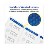 Permanent Laser Print-to-the-edge Id Labels W-surefeed, 1 2-3"dia, White, 600-pk