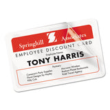 Laminated Laser-inkjet Id Cards, 2 1-4 X 3 1-2, White, 30-box