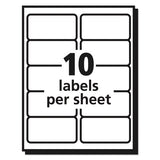 Matte Clear Easy Peel Mailing Labels W- Sure Feed Technology, Laser Printers, 2 X 4, Clear, 10-sheet, 50 Sheets-box