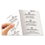 Matte Clear Easy Peel Mailing Labels W- Sure Feed Technology, Laser Printers, 2 X 4, Clear, 10-sheet, 50 Sheets-box