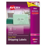 Matte Clear Easy Peel Mailing Labels W- Sure Feed Technology, Laser Printers, 2 X 4, Clear, 10-sheet, 50 Sheets-box