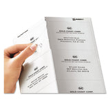 Matte Clear Easy Peel Mailing Labels W- Sure Feed Technology, Laser Printers, 3.33 X 4, Clear, 6-sheet, 50 Sheets-box