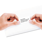 Repositionable Address Labels W-surefeed, Inkjet-laser, 1 X 2 5-8, White, 750-bx