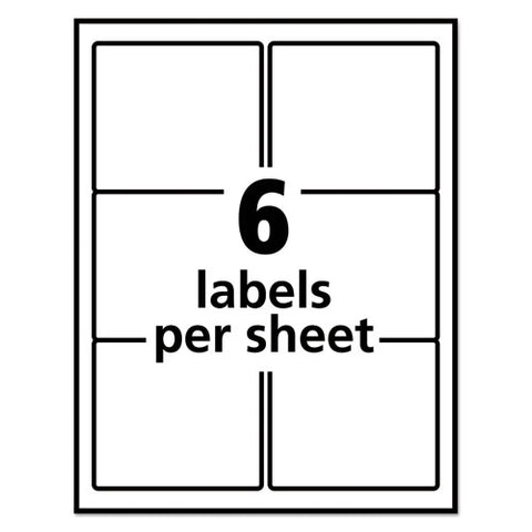 Repositionable Shipping Labels W-surefeed, Inkjet, 3 1-3 X 4, White, 150-box