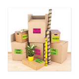 High-visibility Permanent Laser Id Labels, 5 1-2 X 8.5, Neon Green, 200-box