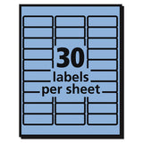 High-visibility Permanent Laser Id Labels, 1 X 2 5-8, Pastel Blue, 750-pack