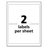 Ultraduty Ghs Chemical Waterproof And Uv Resistant Labels, 4.75 X 7.75, White, 2-sheet, 50 Sheets-box