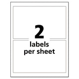 Ultraduty Ghs Chemical Waterproof And Uv Resistant Labels, 4.75 X 7.75, White, 2-sheet, 50 Sheets-pack