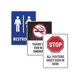 Surface Safe Removable Label Safety Signs, Inkjet-laser Printers, 3.5 X 5, White, 4-sheet, 15 Sheets-pack