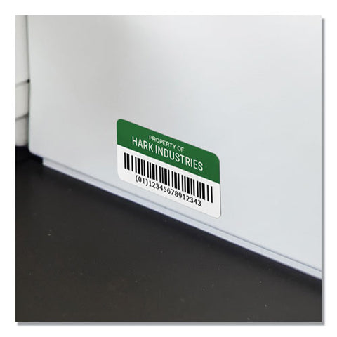 Permatrack Durable White Asset Tag Labels, Laser Printers, 0.5 X 1, White, 84-sheet, 8 Sheets-pack