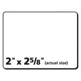 Durable Permanent Id Labels With Trueblock Technology, Laser Printers, 2 X 2.63, White, 15-sheet, 50 Sheets-pack