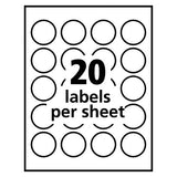 Round Print-to-the Edge Labels With Surefeed And Easypeel, 1.67" Dia, Glossy Clear, 500-pk