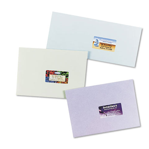 Vibrant Laser Color-print Labels W- Sure Feed, 1 1-4 X 2 3-8, White, 450-pack