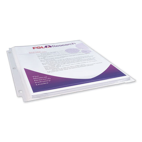 Multi-page Top-load Sheet Protectors, Heavy Gauge, Letter, Clear, 25-pack