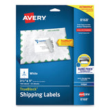 Shipping Labels W- Trueblock Technology, Inkjet Printers, 3.5 X 5, White, 4-sheet, 25 Sheets-pack