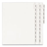 Preprinted Legal Exhibit Side Tab Index Dividers, Allstate Style, 25-tab, Exhibit 1 To Exhibit 25, 11 X 8.5, White, 1 Set