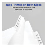 Preprinted Legal Exhibit Side Tab Index Dividers, Allstate Style, 26-tab, D, 11 X 8.5, White, 25-pack