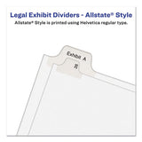 Preprinted Legal Exhibit Side Tab Index Dividers, Allstate Style, 26-tab, D, 11 X 8.5, White, 25-pack