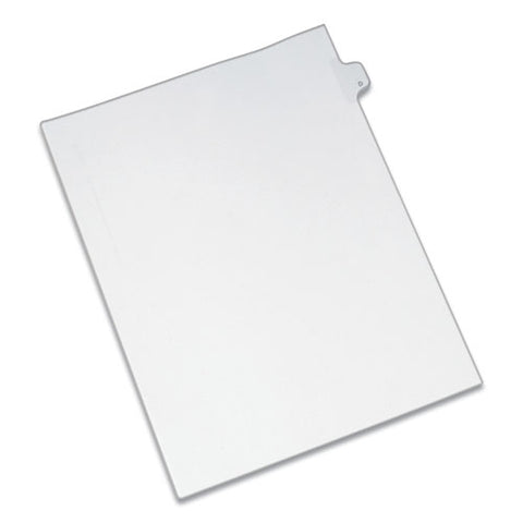 Preprinted Legal Exhibit Side Tab Index Dividers, Allstate Style, 26-tab, D, 11 X 8.5, White, 25-pack