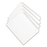 Preprinted Legal Exhibit Side Tab Index Dividers, Allstate Style, 26-tab, X, 11 X 8.5, White, 25-pack