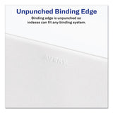 Preprinted Legal Exhibit Side Tab Index Dividers, Allstate Style, 26-tab, X, 11 X 8.5, White, 25-pack