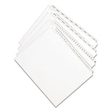 Preprinted Legal Exhibit Side Tab Index Dividers, Allstate Style, 25-tab, 151 To 175, 11 X 8.5, White, 1 Set