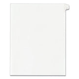 Preprinted Legal Exhibit Side Tab Index Dividers, Allstate Style, 10-tab, 1, 11 X 8.5, White, 25-pack