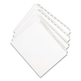 Preprinted Legal Exhibit Side Tab Index Dividers, Allstate Style, 10-tab, 2, 11 X 8.5, White, 25-pack