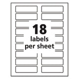 Removable File Folder Labels With Sure Feed Technology, 0.94 X 3.44, White, 18-sheet, 25 Sheets-pack