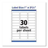 Easy Peel White Address Labels W- Sure Feed Technology, Inkjet Printers, 1 X 2.63, White, 30-sheet, 100 Sheets-box