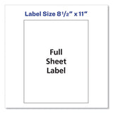 Shipping Labels With Trueblock Technology, Inkjet Printers, 8.5 X 11, White, 100-box