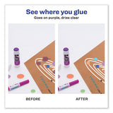 Permanent Glue Stic Value Pack, 1.27 Oz, Applies Purple, Dries Clear, 6-pack