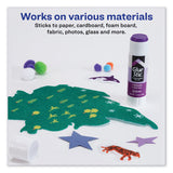 Permanent Glue Stic Value Pack, 1.27 Oz, Applies Purple, Dries Clear, 6-pack