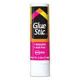 Permanent Glue Stic Value Pack, 0.26 Oz, Applies White, Dries Clear, 6-pack