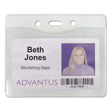 Security Id Badge Holder, Horizontal, 3.5 X 4.25, Clear, 50-box