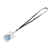 Deluxe Lanyards, J-hook Style, 36" Long, Blue, 24-box