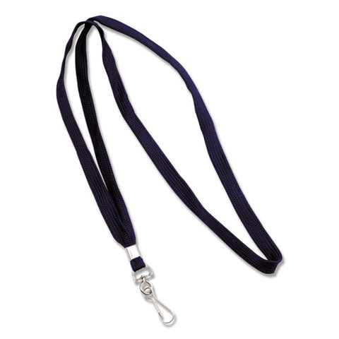 Deluxe Lanyards, J-hook Style, 36" Long, Blue, 24-box